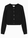 JEANS Women s Crop Cable Cardigan J224570 BEH - CALVIN KLEIN - BALAAN 2