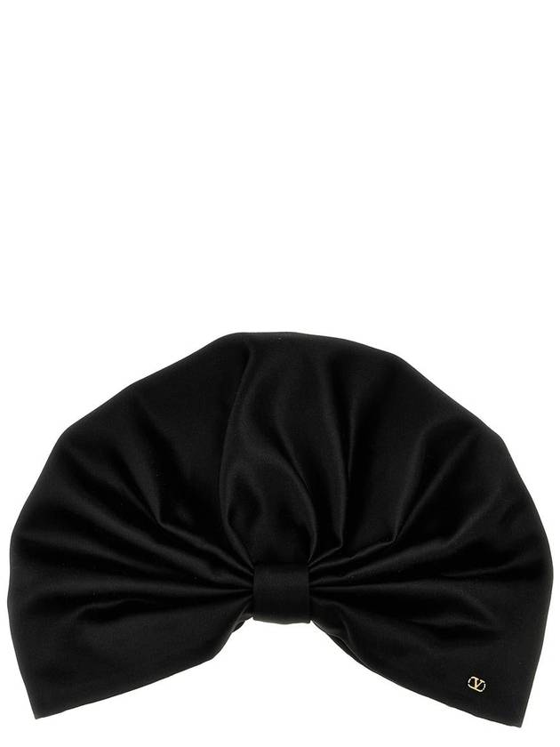 Valentino Garavani Valentino Garavani 'Vlogo' Silk Turban - VALENTINO - BALAAN 1