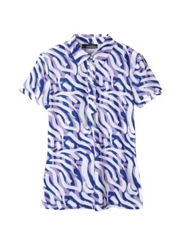 Golf Hailey Print Polo GWJT08476 Q279 Women's Hailey Print Polo - J.LINDEBERG - BALAAN 2