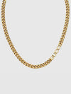 Script Chain Necklace Yellow Gold Tone Metal 796562I46008005 - GUCCI - BALAAN 2