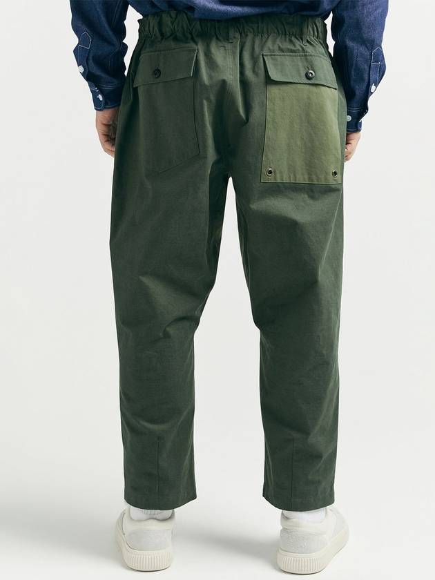 Vintage Walker Wide Block Pants Green - BOOVOOM - BALAAN 3