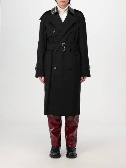 Detachable Collar Trench Coat Black - BURBERRY - BALAAN 2