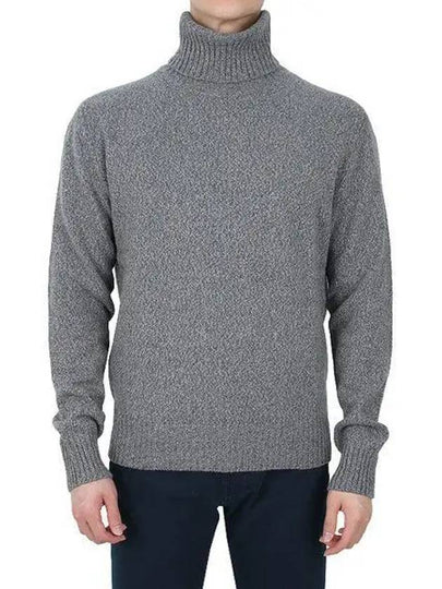 Heart Logo Cashmere Turtleneck Grey - AMI - BALAAN 2