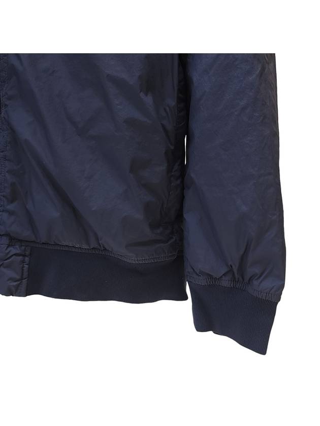 Wappen Patch Nylon Crinklips Hooded Jacket Navy Blue - STONE ISLAND - BALAAN 5