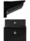 Saffiano Coin Pocket Triagle Logo Leather Wallet Black - PRADA - BALAAN 5