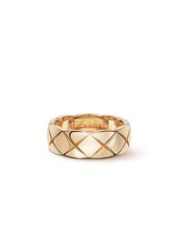 Coco Crush Quilted Motif Small Ring Gold - CHANEL - BALAAN 8