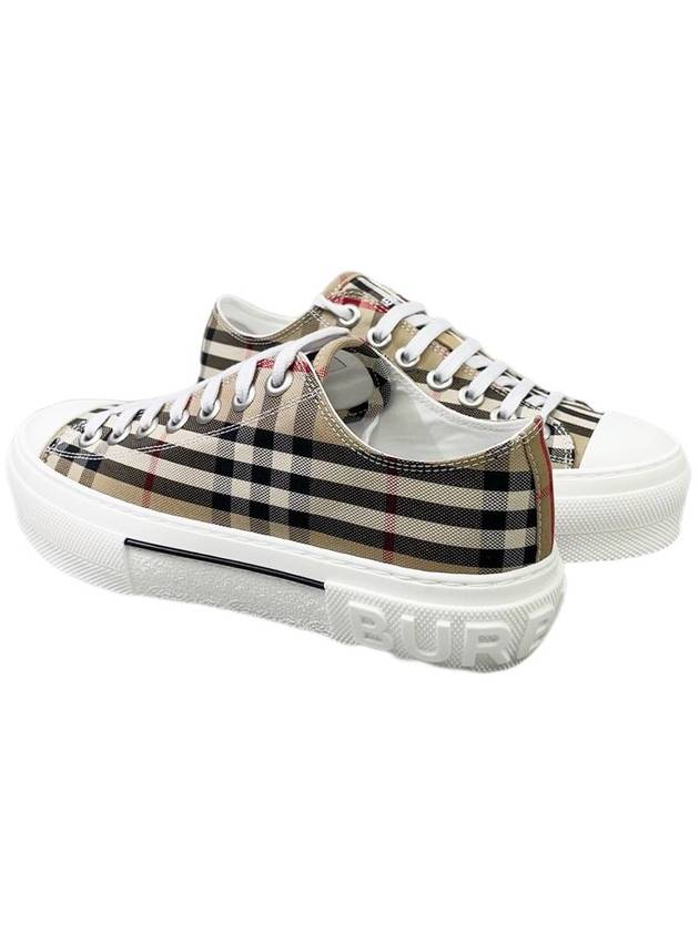 Vintage Check Cotton Sneakers Archive Beige - BURBERRY - BALAAN 4