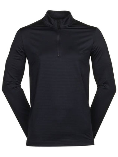 Golf Dri Fit Victory Half Zip Long Sleeve T-Shirt Black - NIKE - BALAAN 1