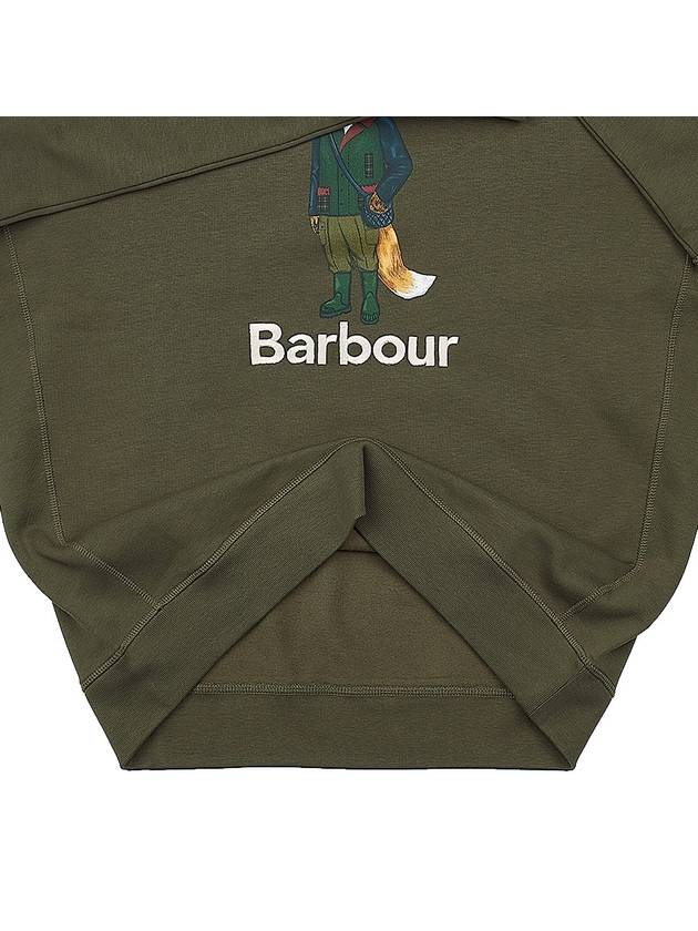 Logo Print Sweatshirt Green - BARBOUR - BALAAN 9