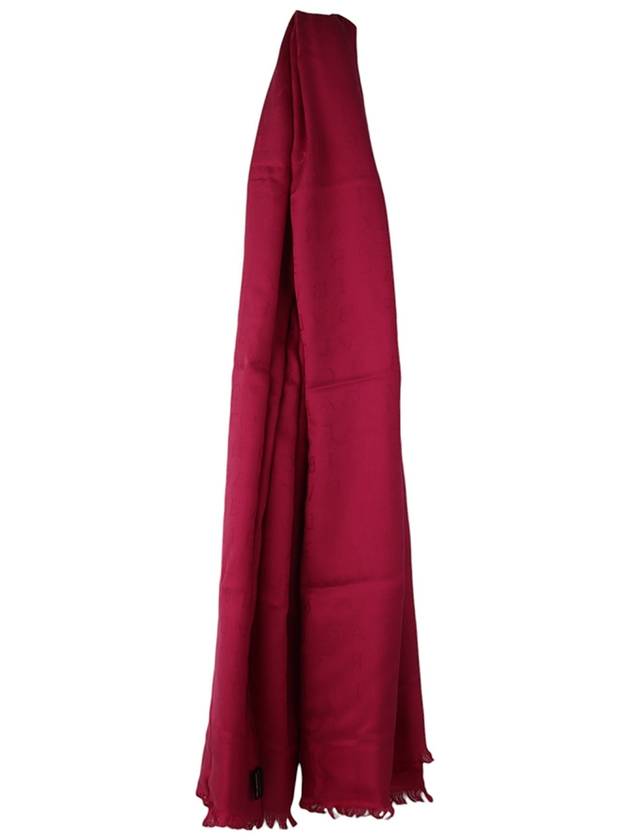 Logomania Stole Wool Silk Scarf Muffler Pink 33701Y 3 - BVLGARI - BALAAN 4