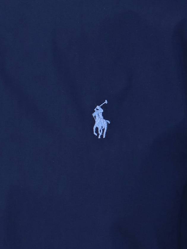 Embroidered Logo Pony Long Sleeve Shirt Navy - POLO RALPH LAUREN - BALAAN 5