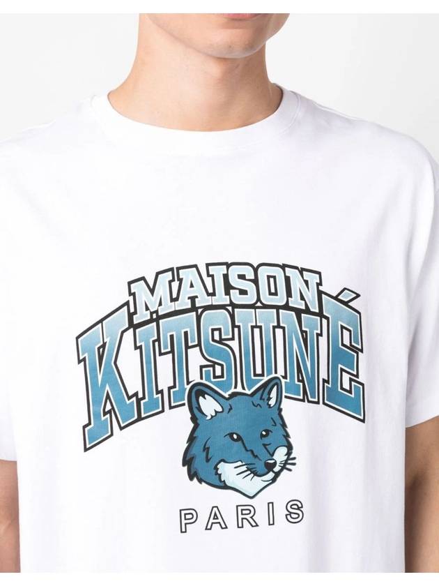 Campus Fox Relaxed Short Sleeve T-Shirt White - MAISON KITSUNE - BALAAN 6