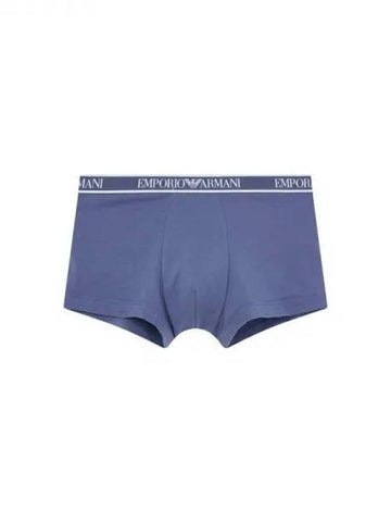 UNDERWEAR Men s Color Trim Banding Solid Drawn Dark Blue 270037 - EMPORIO ARMANI - BALAAN 1