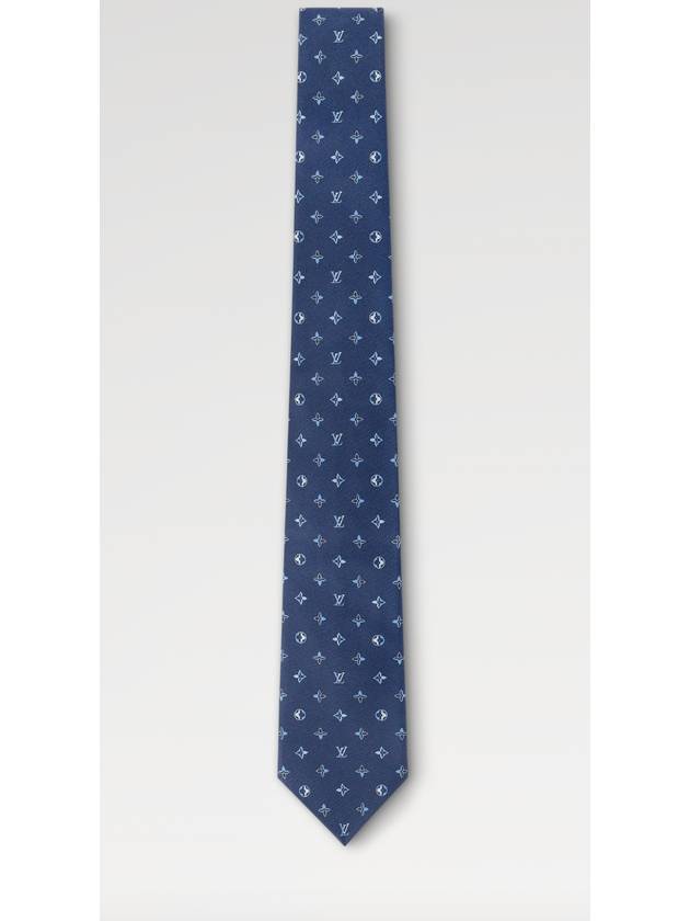 Men's Monogram Eclipse Tie Blue - LOUIS VUITTON - BALAAN 3