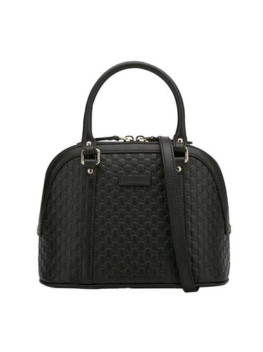 Microssima Small Dome Tote Bag Black - GUCCI - BALAAN 1