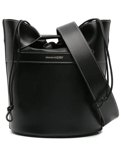 The Bow Calf Bucket Bag Black - ALEXANDER MCQUEEN - BALAAN 2