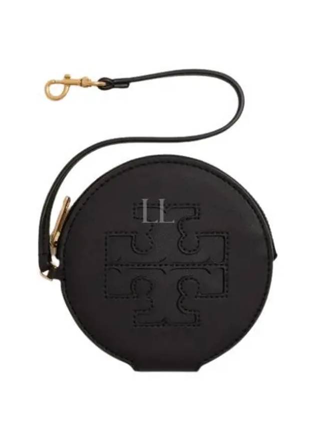 Ella Round Card Wallet Black - TORY BURCH - BALAAN 2