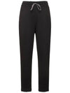 Women's ORB Spray Back Logo Cotton Track Pants Black - VIVIENNE WESTWOOD - BALAAN 1