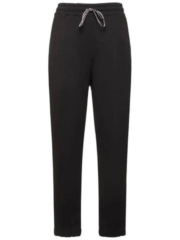 Women's ORB Spray Back Logo Cotton Track Pants Black - VIVIENNE WESTWOOD - BALAAN 1