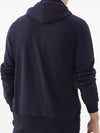 Tech Cotton Zip-Up Hoodie Navy - BRUNELLO CUCINELLI - BALAAN 4