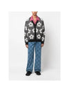 Flower Spot Cotton Cardigan Black - KENZO - BALAAN 3