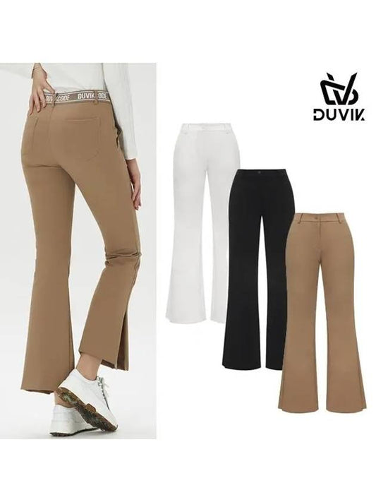 Women s side slit semi bootcut pants DE3WPT361BK - DUVIK - BALAAN 2