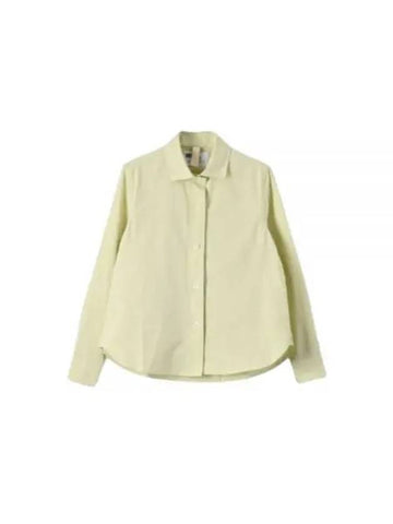 MHL SIMPLE SHIRT PALE YELLOW WHSH0120S24LCP PLY - MARGARET HOWELL - BALAAN 1