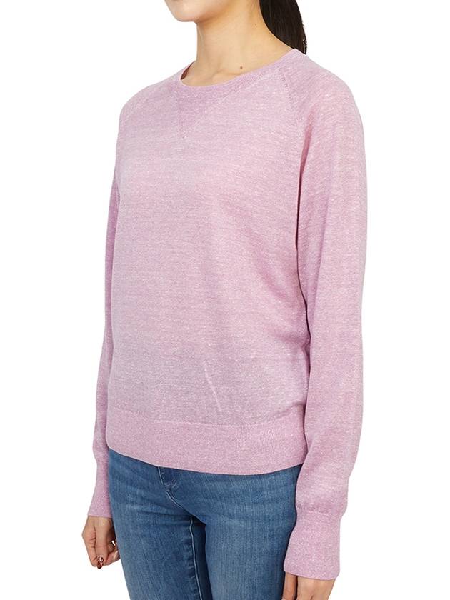 Women's Crew Neck Wool Knit Top Light Pink - VANESSA BRUNO - BALAAN 3