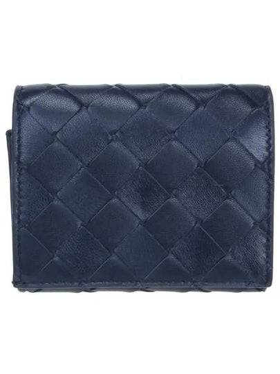 Intrecciato Trifold Half Wallet Navy - BOTTEGA VENETA - BALAAN 2