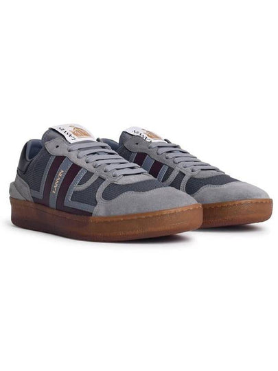 Lanvin 'Clay' Grey Leather Blend Sneakers - LANVIN - BALAAN 2