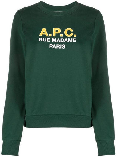 Women's Madame Logo Print Knit Top Green - A.P.C. - BALAAN 1