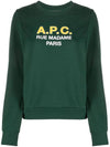 Women's Madame Logo Print Knit Top Green - A.P.C. - BALAAN 1