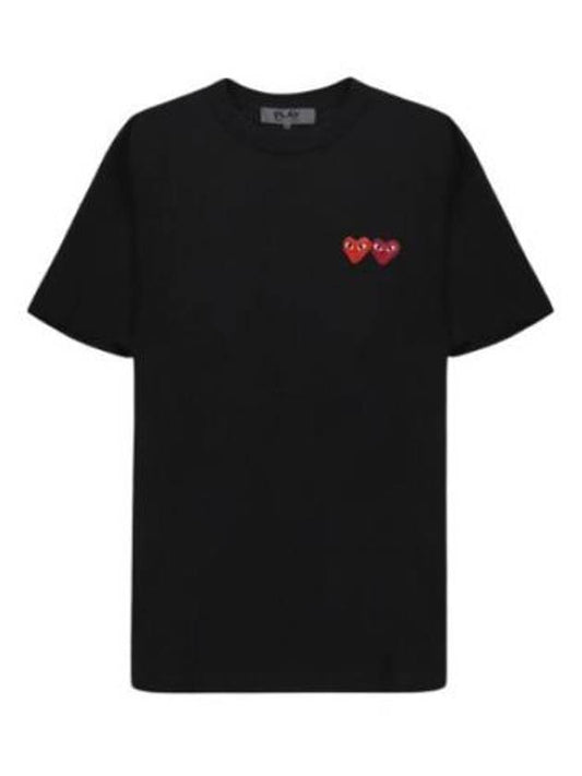 Short-sleeved T-shirt Double Heart Waffen Short-sleeved T-shirt - COMME DES GARCONS - BALAAN 1