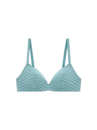 UNDERWEAR Women s Logo Pattern Mesh Triangle Bra Mint 271781 - EMPORIO ARMANI - BALAAN 1