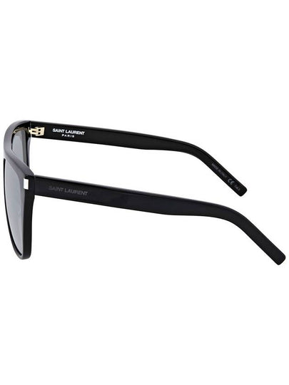 Saint Laurent Grey Mirror Rectangular Unisex Sunglasses SL 1 001 59 - SAINT LAURENT - BALAAN 2