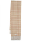 L’echarpe Carro Le Chouchou Jacquard Check Scarf Beige - JACQUEMUS - BALAAN 2