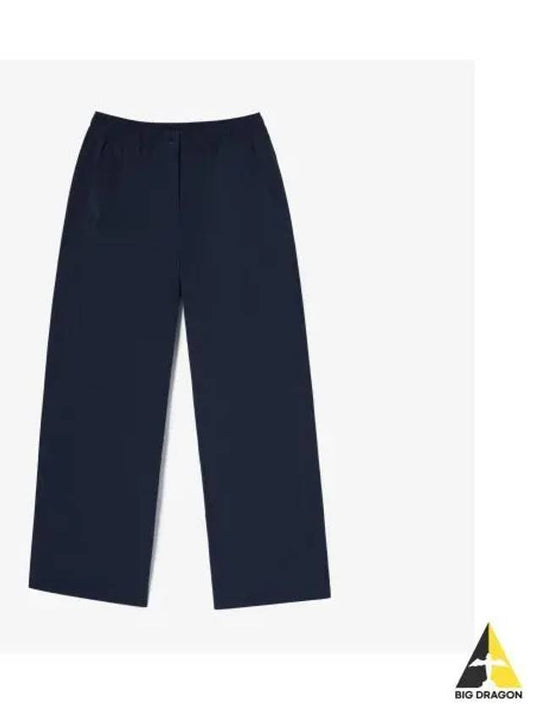 Women s Straight Woven Pants Dark Navy - LACOSTE - BALAAN 1