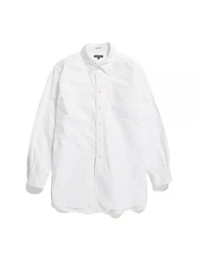 19 Century BD Shirt White Cotton Oxford 23F1A001 NQ001 ET021 Twill 19C - ENGINEERED GARMENTS - BALAAN 1