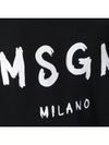 Milano Brushed Logo Sweatshirt Black - MSGM - BALAAN 5