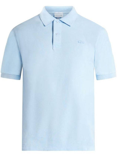 Logo Applique Polo Shirt Blue - LACOSTE - BALAAN 1