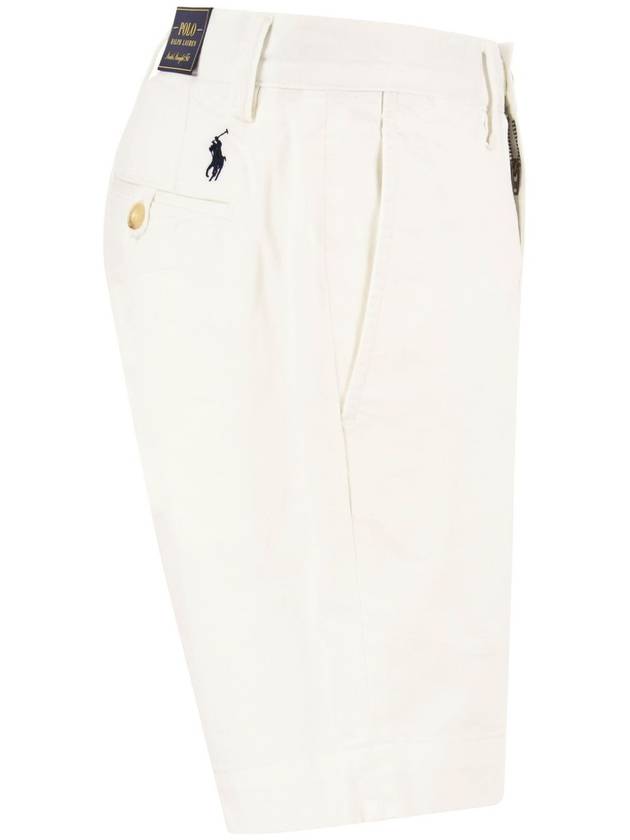 Stretch Classic Chino Shorts White - POLO RALPH LAUREN - BALAAN 4