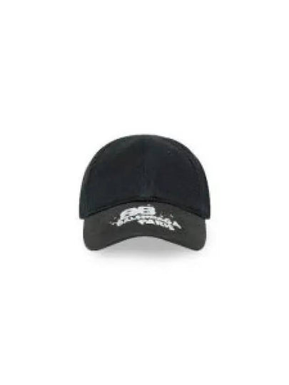 Hand Draw BB Icon Ball Cap Black - BALENCIAGA - BALAAN 2