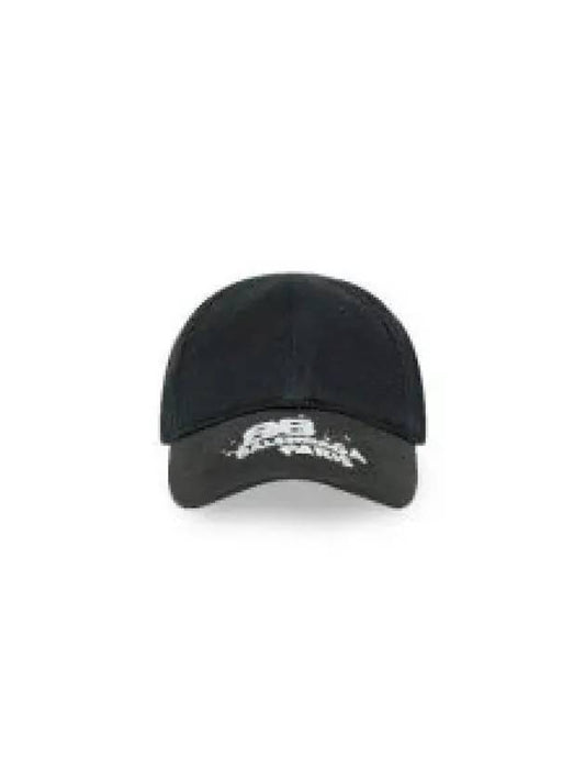 Hand Draw BB Icon Ball Cap Black - BALENCIAGA - BALAAN 2