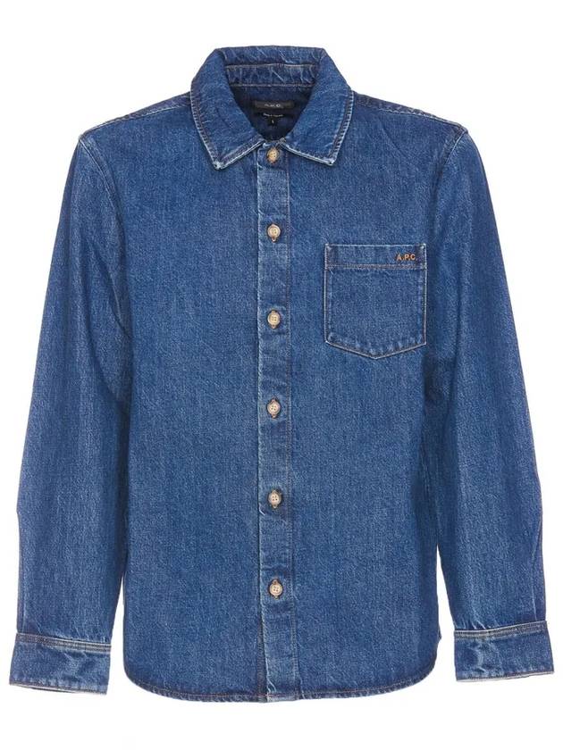 Vittorio Brode Long Sleeve Shirt Blue - A.P.C. - BALAAN 2