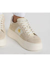 Dior Star Platform Sneakers Light Beige Suede Calf - DIOR - BALAAN 4