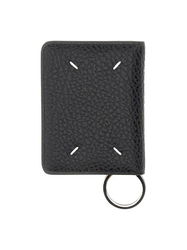 4 Stitch Keyring Card Wallet Black - MAISON MARGIELA - BALAAN 4