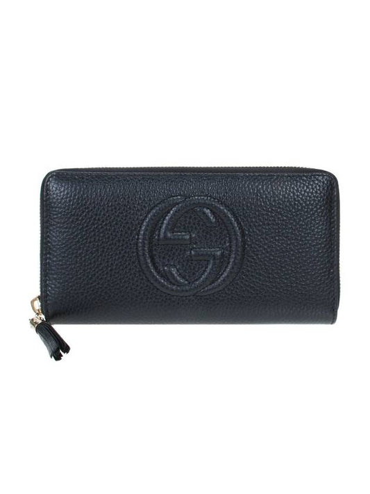 Soho Zipper Tassel Long Wallet Black - GUCCI - BALAAN 1