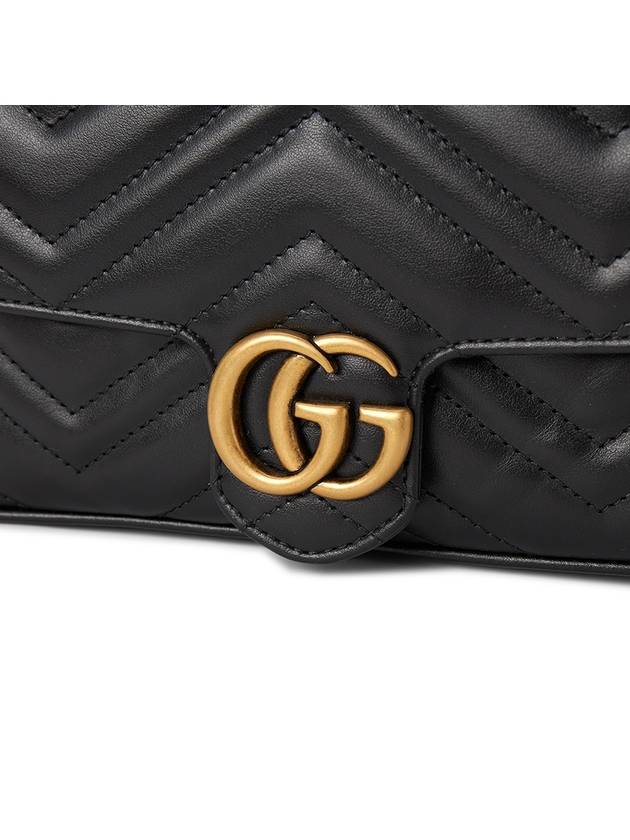 GG Marmont Chain Mini Bag Black - GUCCI - BALAAN 9