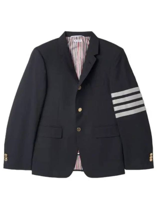 Wool 4 Bar Classic Sports Jacket Navy Blazer Suit - THOM BROWNE - BALAAN 1