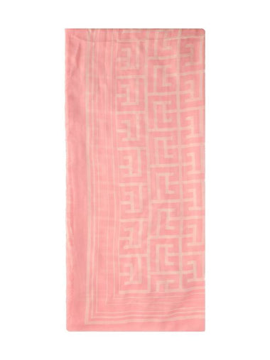 SCARF IN MONOGRAM MODAL - BALMAIN - BALAAN 1